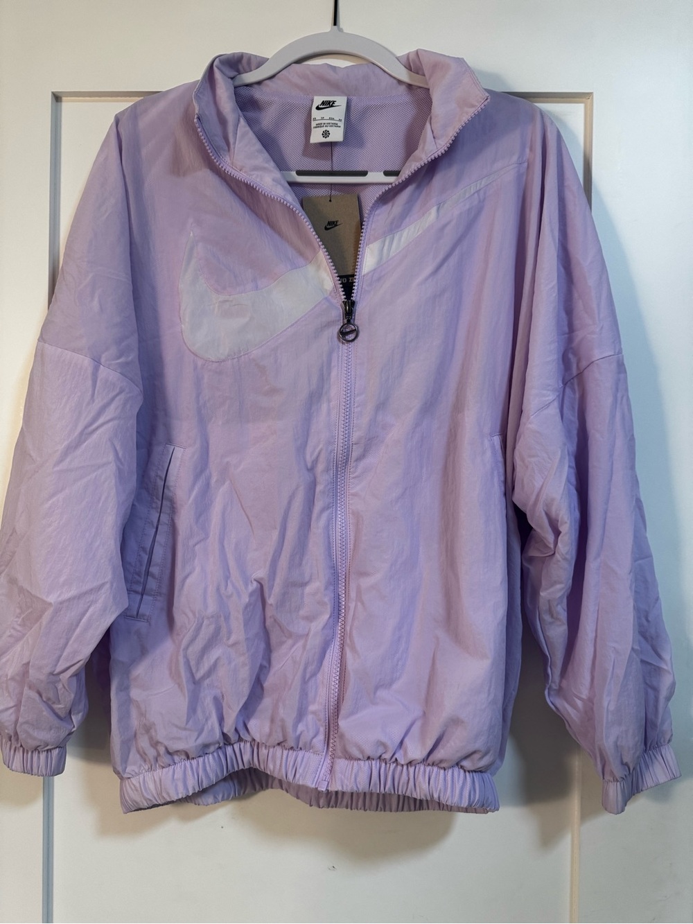 Nike Women’s Lavender Zip-Up Windbreaker Jacket